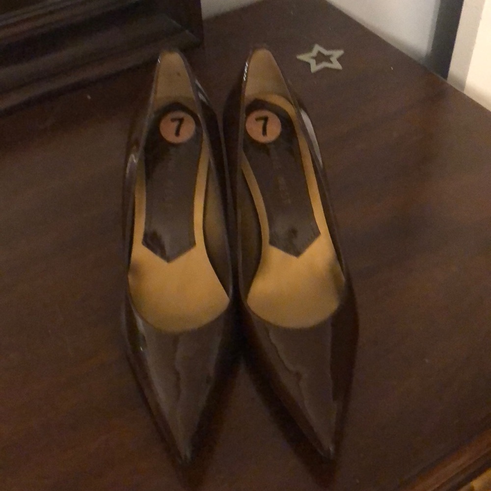 Brown Nine West leather pumps size 7